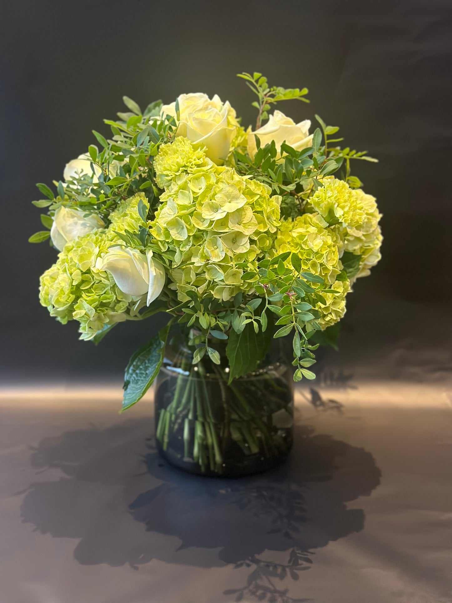 Khaki Glass Vase