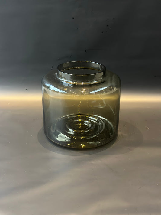 Khaki Glass Vase